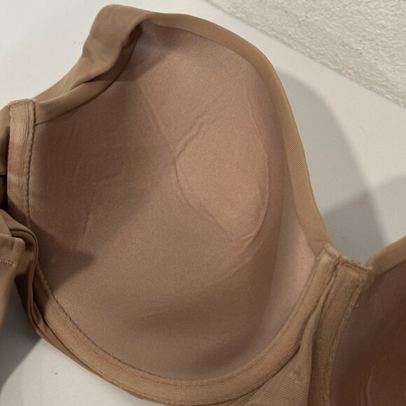 Ambrielle Bra Size 38C Underwire Soft Molded Cups Dark Tan Full Coverage 75733-6 - Picture 5 of 8